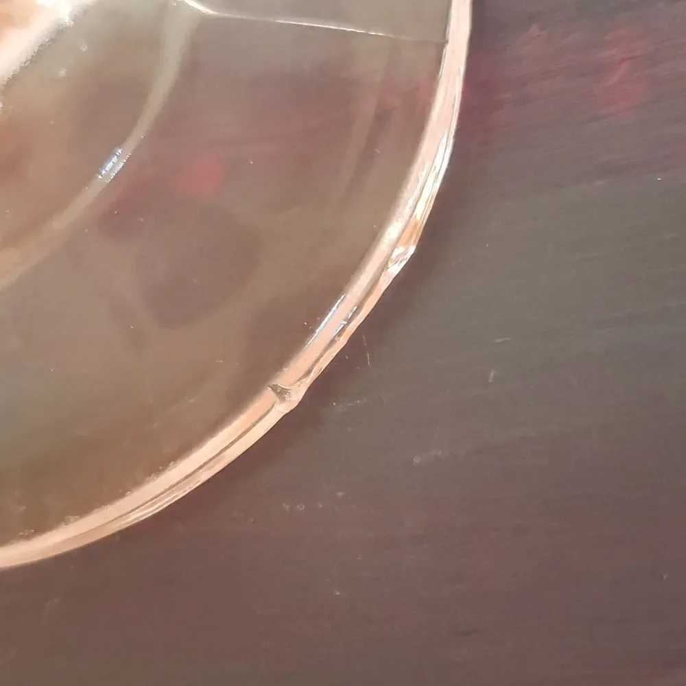 Gorgeous Vintage Blush Pink Heavy Depression Glass Water Goblet